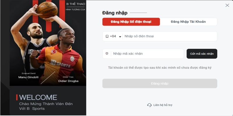 Nhận mã xác thực lại tài khoản bằng số điện thoại
